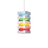 Modern Minimalist Colorful Square Box Acrylic Iron 1-Light Pendant Light For Living Room