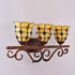 Traditional Tiffany Stained Glass Cup Shade Iron 3-Light Vanity Mirror Front Wall Sconce Lamp For Bedroom