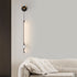 Modern Minimalist Strip Antler Orb Full Copper Crystal Silicone LED Wall Sconce Lamp For Bedroom