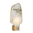 Traditional Chinese Irregular Marble Shade Hardware Edge 1-Light Table Lamp For Home Office