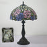 Traditional Tiffany Rose Flower Stained Glass Dome 1-Light Table Lamp For Bedroom