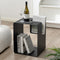 Modern Minimalist Rectangular Cubic Iron End Table 2-Storage For Living Room