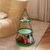 Contemporary Creative Round Iron End Table 3-Tier For Living Room