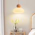 Modern Minimalist Cream Dome Round Iron Glass 1-Light Pendant Light For Living Room