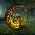 Modern Art Deco Moon Fairy Lamp Iron LED Outdoor Light For Garden