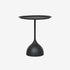 Modern Minimalist Round Cylinder Base Iron End Table 1-Tray For Living Room