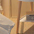 Contemporary Scandinavian Round PP PVC Wood Side Table 1/2 Tier For Living Room