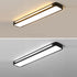 Modern Minimalist Rectangle Iron Acrylic LED Flush Mount Ceiling Light For Bedroom