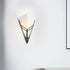 Contemporary Nordic Iron Acrylic Inverted Triangle 1-Light Wall Sconce Lamp For Living Room