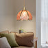 Modern Art Deco Half Round Ball Copper Crystal 1-Light Pendant Light For Dining Room