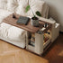 Modern Eclectic Rectangular Rock Slab Wood Removable Coffee Table 3-Tier For Living Room