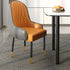 Modern Simplicity Leather Sponge Carbon Steel Metal Square Dining Chair Backrest Armrest For Dining Room