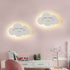 Contemporary Creative Cartoon Smiley Cloud Iron Acrylic Shade LED Kids Wall Sconce Lamp For Bedroom