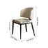 Modern Minimalist Leather Iron Sponge Square Dining Chair Backrest For Dining Room