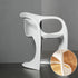 Contemporary Scandinavian Curved PP Plastic Chair Backrest Armrest For Living Room