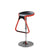 Contemporary Nordic Round ABS Metal Base Bar Stool Footrest Liftable Swivel For Dining Room