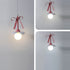 Contemporary Creative Iron Resin Bow Flower Design PE Round Shade 1-Light Pendant Light For Living Room