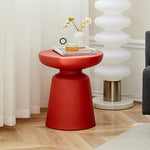 Contemporary Scandinavian PE Mushroom Shape End Table For Living Room