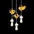 Modern Art Deco Kids Resin Airplane Cloud 1/3 Light Chandelier For Dining Room