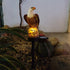 Modern Art Deco Waterproof Solar Resin Plastic Eagle LED Landscape Lighting Outdoor Light For Garden