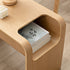 Modern Minimalist Solid Wood C-Shaped Side Table Storage Cabinet For Living Room