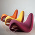 Contemporary Scandinavian Tongue Curved Fiberglass Rebound Foam Accent Chair Backrest For Living Room