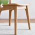 Modern Minimalist Square Rattan Seat Wood Dining Chair Backrest For Dining Room