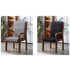 Modern Luxury Rectangular Wood Fabric Leather Chair Backrest Armrest For Living Room