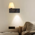 Modern Simplicity Iron Aluminum Fabric Cone 1-Light Wall Sconce Lamp For Bedroom