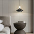 Modern Minimalist Round Dome Flying Saucer Aluminum Iron PC LED Pendant Light For Bedroom