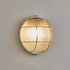 Contemporary Industrial Aluminum Glass Round Oval 1-Light Wall Sconce Lamp For Hallway