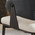 Contemporary Scandinavian Leather Carbon Steel Sponge Square Lozenge Dining Chair Backrest Armrest For Dining Room