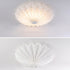 Contemporary Nordic Iron Acrylic Round Printed LED Flush Mount Ceiling Light For Bedroom