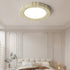 Modern Minimalist Round Patterned Iron Resin Acrylic LED Flush Mount Ceiling Light For Bedroom