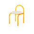 Contemporary Nordic Acrylic Velvet Sponge Round Arched Dining Chair Backrest For Dining Room