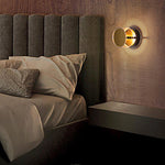 Modern Minimalist Cylindrical Aluminum Acrylic LED Wall Sconce Lamp For Bedroom