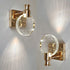 Contemporary Scandinavian Crystal Round LED Wall Sconce Lamp For Bedside