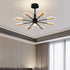 Modern Minimalist Branch Maple Leaf Iron Acrylic LED Chandelier For Living Room