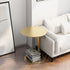 Modern Minimalist Round Metal End Table For Living Room