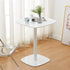 Contemporary Nordic Round Square Wood Iron End Table 1-Tier For Living Room