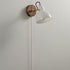 Contemporary Simplicity Copper Wood Glass Round Conic 1-Light Wall Sconce Lamp For Bedside