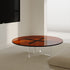 Modern Minimalist Cross Base Acrylic Coffee Table For Living Room