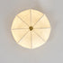 Traditional French Iron Fabric Round 3/4/5 Light Flush Mount Ceiling Light For Bedroom