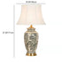 Traditional Vintage Vase Shaped Fabric Ceramic 1-Light Table Lamp For Bedroom