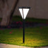 Modern Minimalist Waterproof Solar Tri-Prism Iron Acrylic Ground Plug LED Landscape Light For Garden