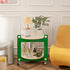 Contemporary Scandinavian Tray Top ABS Triangle Frame Movable End Table 2-Tier For Living Room