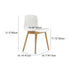 Contemporary Nordic Curved Square PP Wood Dining Chair Backrest For Dining Room