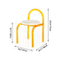 Contemporary Nordic Acrylic Velvet Sponge Round Arched Dining Chair Backrest For Dining Room