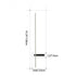 Modern Minimalist Waterproof One Word Long Iron Acrylic LED Outdoor Wall Sconce Lamp For Garden