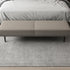 Modern Minimalist Rectangular Microfiber Leather Wood Carbon Steel Sponge End Of The Bed Low Stool Backless For Bedroom